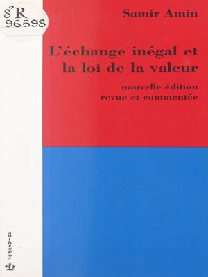 cover image of L'échange inégal et la loi de la valeur